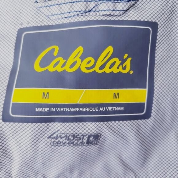 Cabela's Packable Lightweight Windbreaker Blue Size Med - Picture 7 of 10